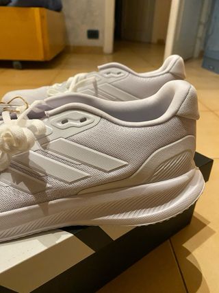 Scarpe running Adidas uomo 43 1/3 bianche nuovo