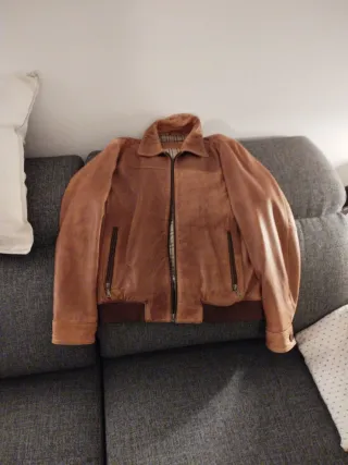 Chaqueta de piel Dustin marrón