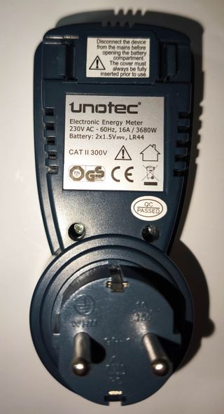 Medidor Consumo Eléctrico Unotec EcoPlug Digital