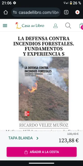 La defensa contra incendios forestales