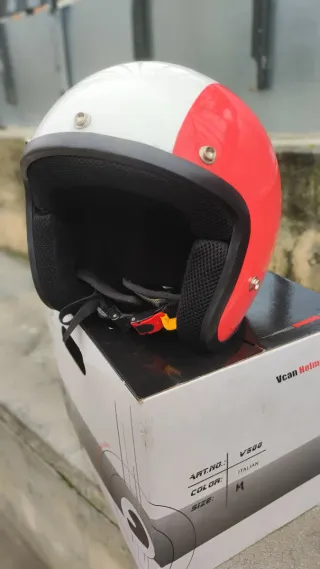 Capacete Jet VCAN Italian - Tamanho M