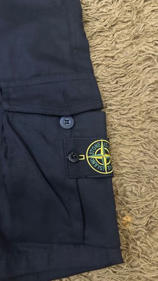 Stone Island Pantalones Cortos Negros Talla M