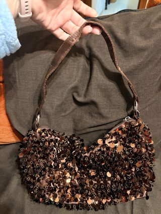 Bolso fiesta cobre lentejuelas