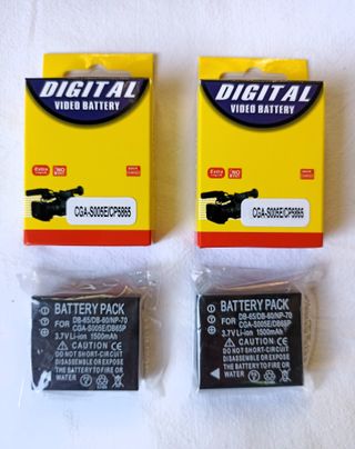 2 Batterie per fotocamere Panasonic CGA-S005E