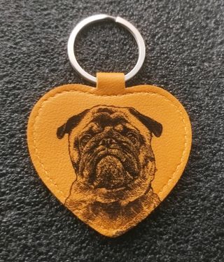 Llavero de cuero personalizado