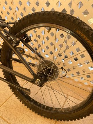 Bicicleta infantil B'TWIN negra/verde