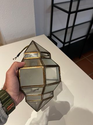 Aplique de pared vintage cristal y metal