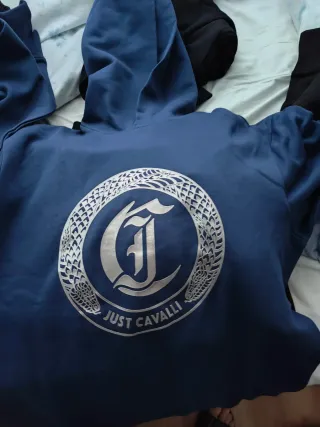 Sudadera Just Cavalli Azul 67 cm largo