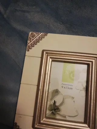 Cornice per foto in legno e metallo