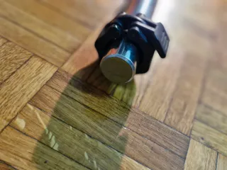 Barra de pesas curva cromada