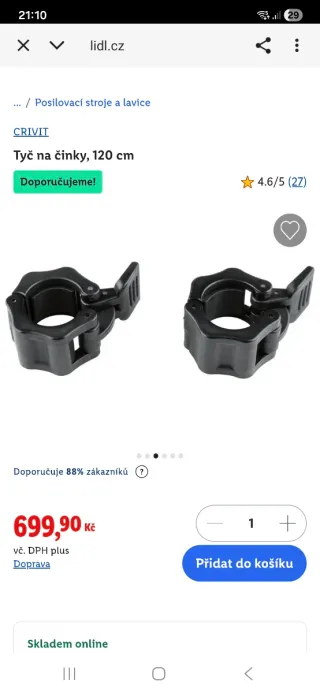 Barra de pesas curva cromada