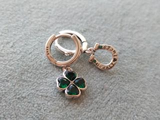 Pendientes Trébol y Herradura plata de ley