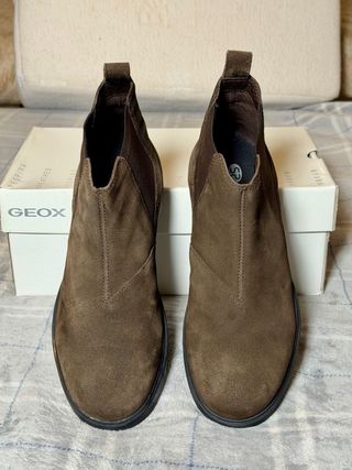 Botines Geox Piel Marrón Talla 42