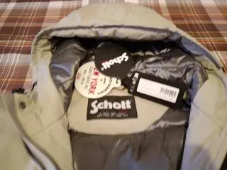 Chaqueta Schott Talla L Beige/Gris