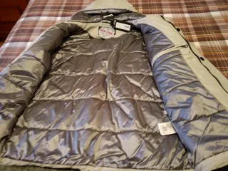 Chaqueta Schott Talla L Beige/Gris