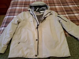Chaqueta Schott Talla L Beige/Gris