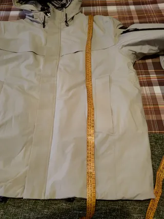 Chaqueta Schott Talla L Beige/Gris