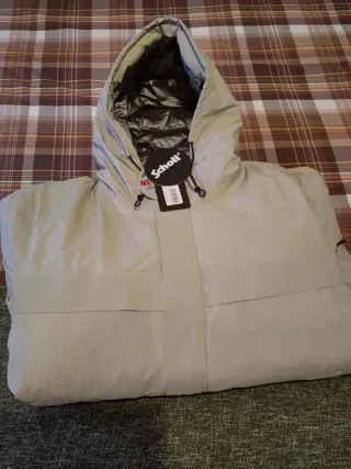 Chaqueta Schott Talla L Beige/Gris