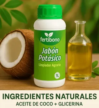 Jabón Potásico + Aceite Neem 1L Fertibono