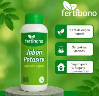 Jabón Potásico + Aceite Neem 1L Fertibono