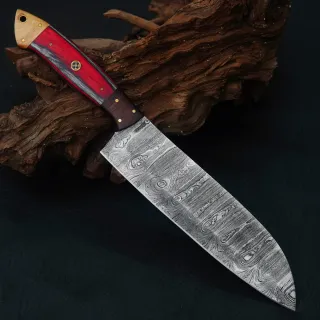 Coltello Chef Acciaio Damasco Forgiato