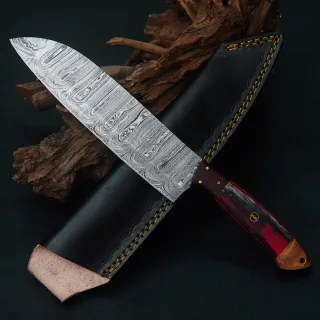 Coltello Chef Acciaio Damasco Forgiato