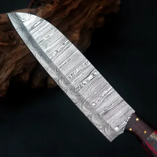 Coltello Chef Acciaio Damasco Forgiato