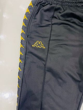 Pantaloni tuta Kappa donna neri oro