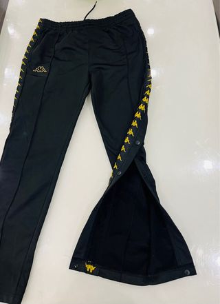 Pantaloni tuta Kappa donna neri oro