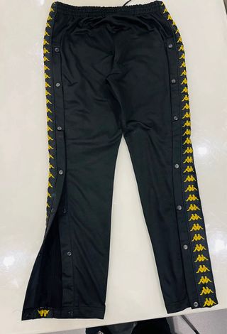 Pantaloni tuta Kappa donna neri oro