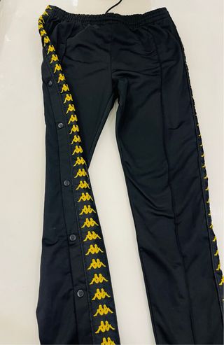 Pantaloni tuta Kappa donna neri oro