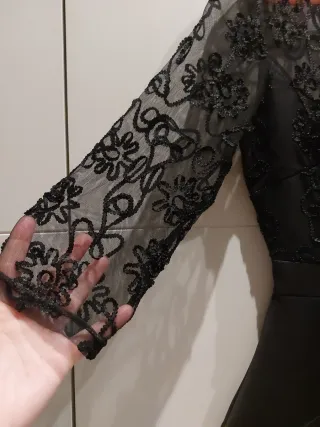 Vestido fiesta negro talla S