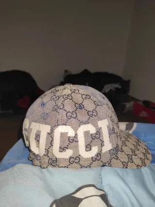 Berretto Gucci Beige e Blu