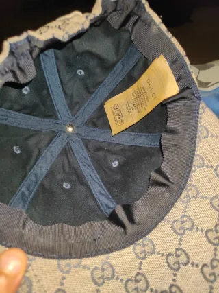 Berretto Gucci Beige e Blu