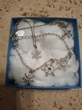 Conjunto de joyería copo de nieve