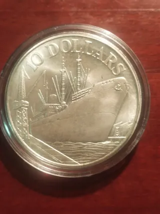 Moneta in Argento 10 Dollari Singapore 31,28g