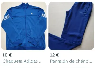 Chaqueta y Pantalón Chándal Adidas y Kelme