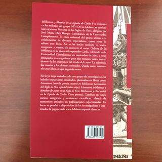 Bibliotecas y librerías en la España de Carlos V