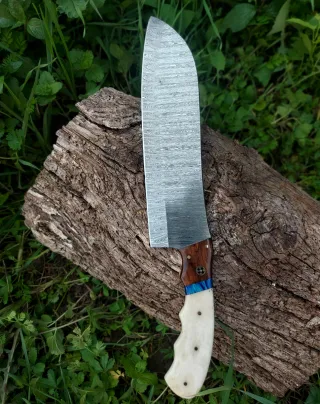 Coltello Chef Acciaio Damasco Forgiato