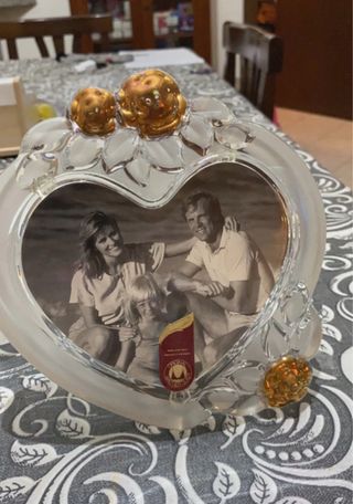 Cornice portafoto a forma di cuore