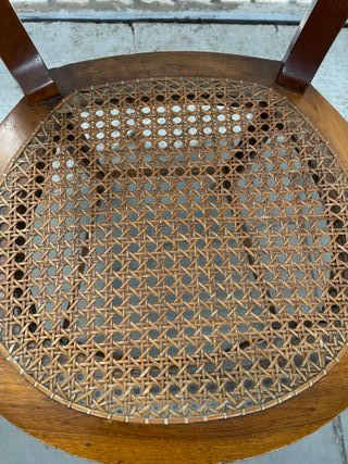 Juego de 4 sillas de madera antigua