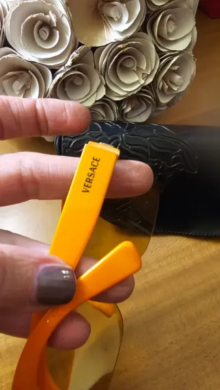 Occhiali Versace Mascherina Brown/Orange