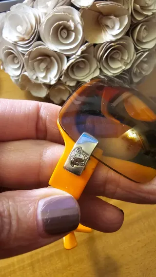 Occhiali Versace Mascherina Brown/Orange