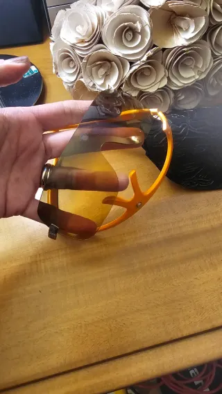 Occhiali Versace Mascherina Brown/Orange