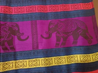 Pashmina vintage elefante 190x70