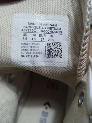 Zapatillas Converse plataforma color mostaza