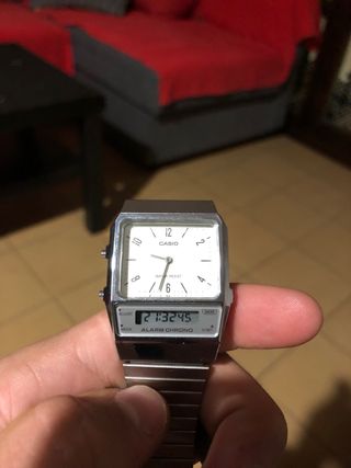 Reloj Casio Plata y Blanco