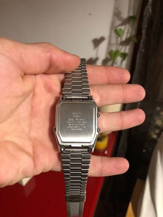 Reloj Casio Plata y Blanco