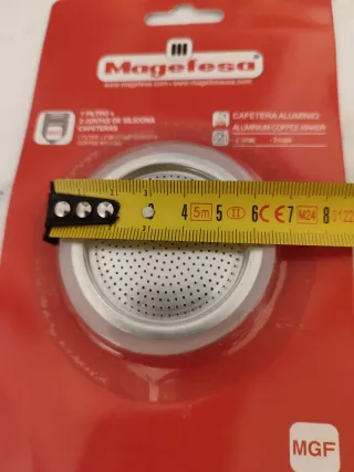 Filtro y 2 juntas silicona cafetera Magefesa