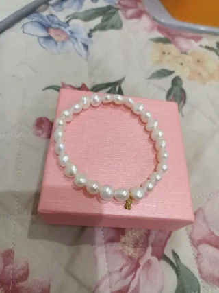 Bracciale perla Tous orsetto oro